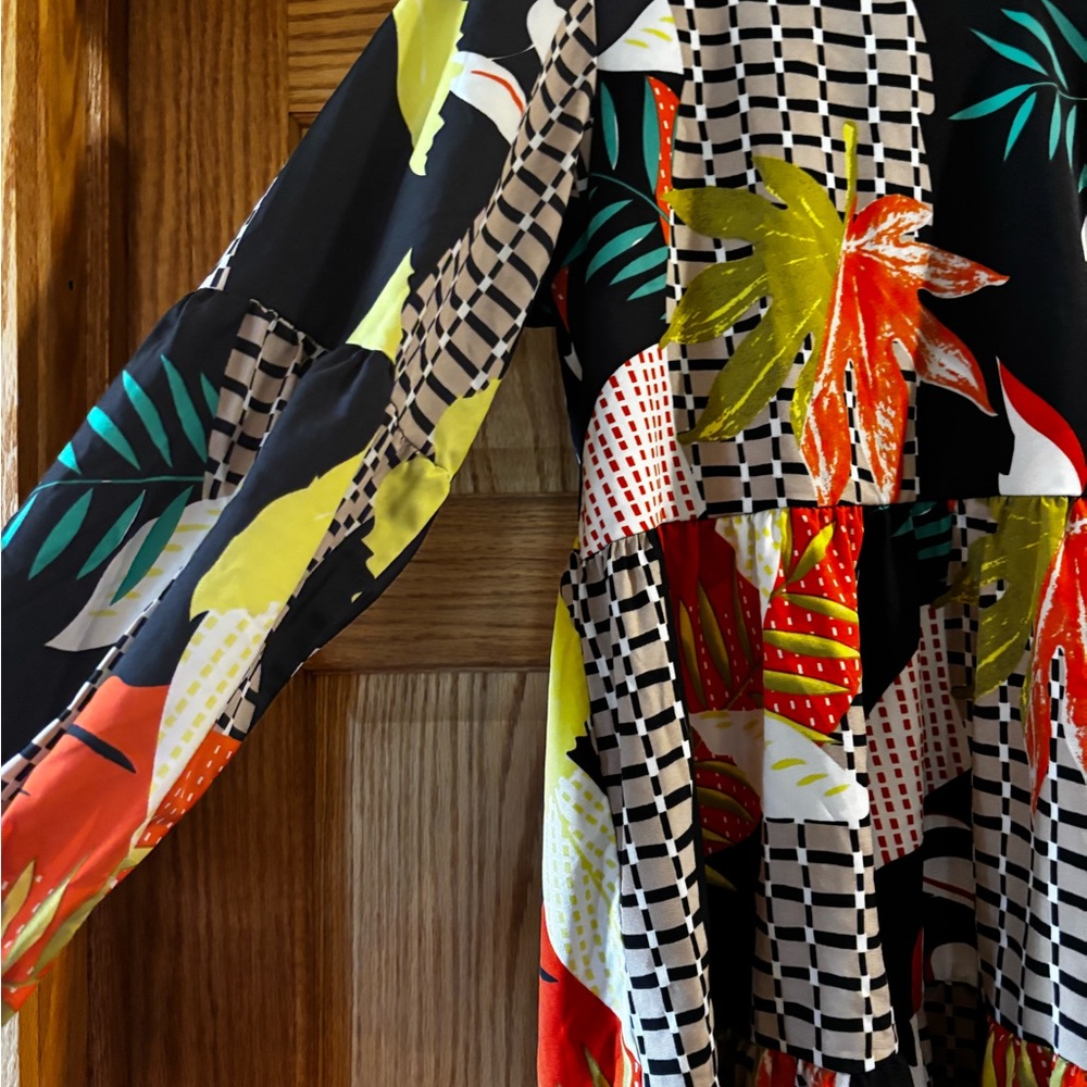 Colorful Patterned Dress - Picture 2 of 3